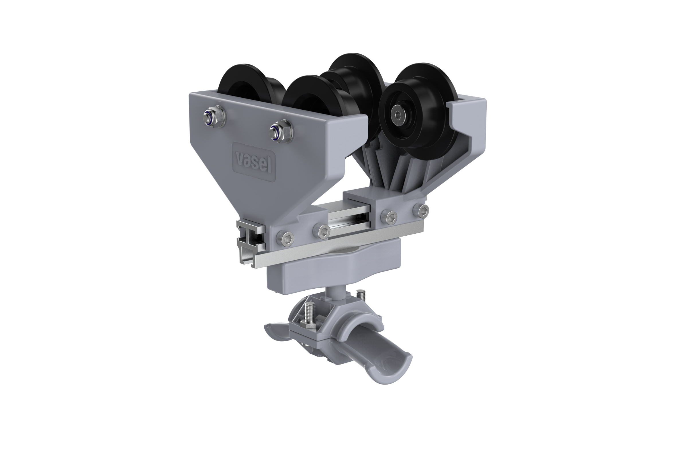 IBeam Cable Trolley (4w) with balljoint for Roundform Cables (2010